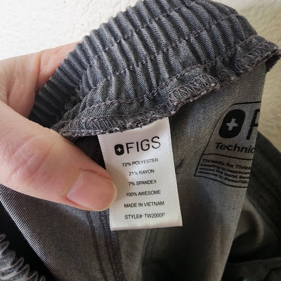 FIGS Gray Yola Scrub Pants XSP - Picture 4 of 6